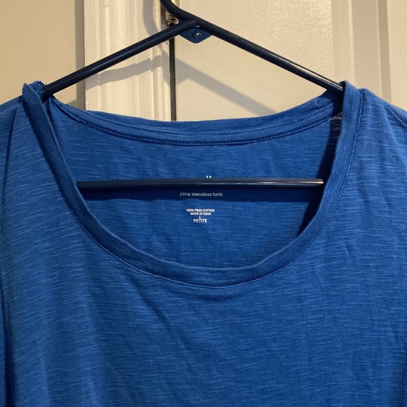 J•Jill Pima Sleeveless Tunic Tank Top - Picture 6 of 8